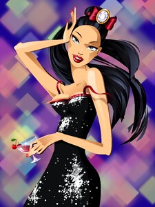 Lady young beautiful