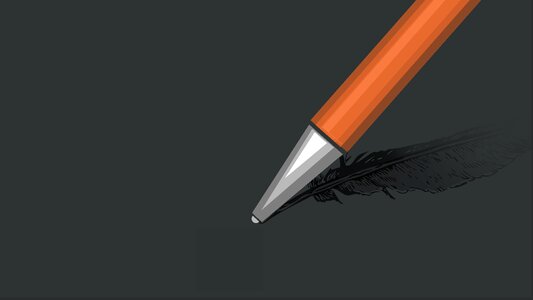 Pen and paper design hand writing