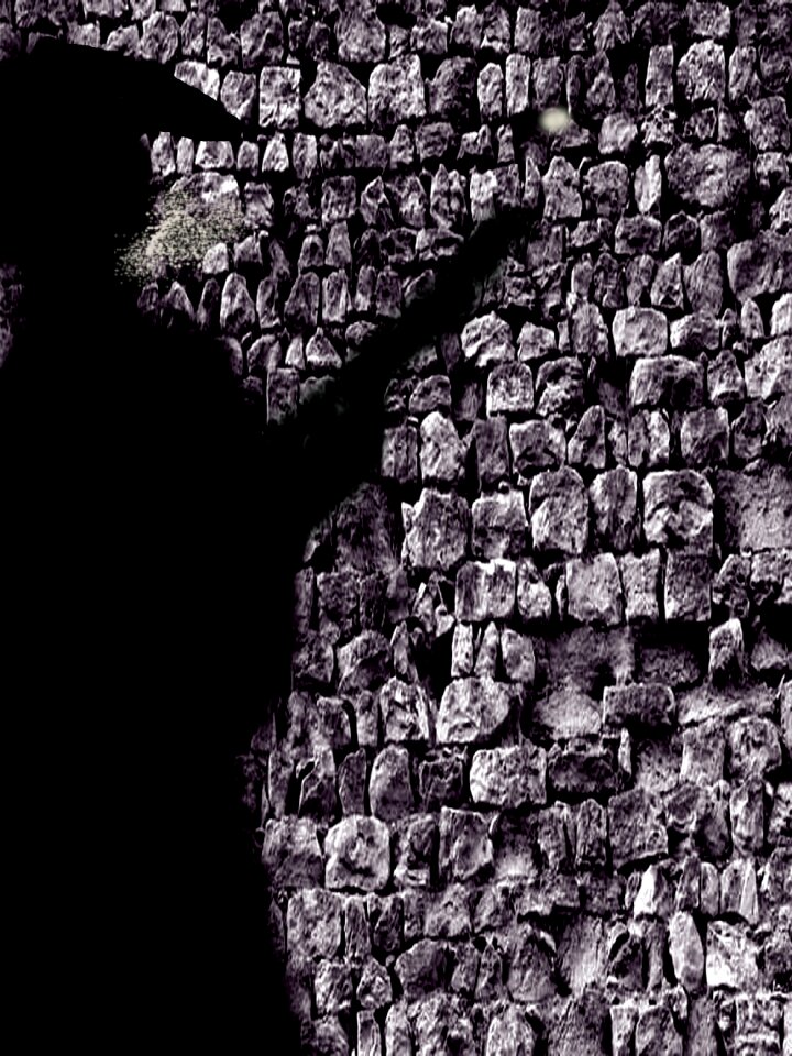 Masonry dark person