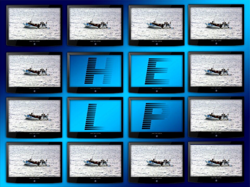 Video wall boat water