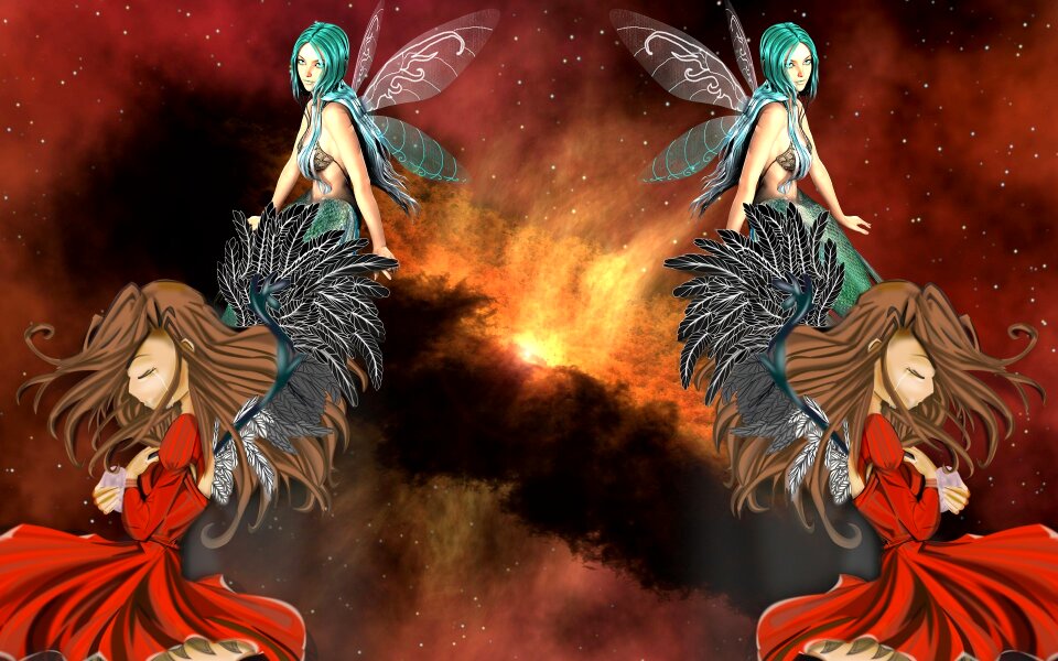 Universe women Free illustrations