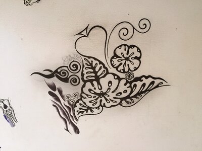 Black and white painting Free illustrations