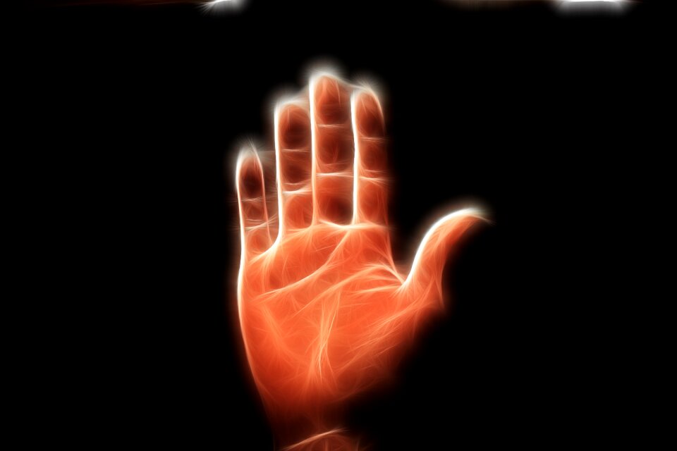 Human symbol thumb