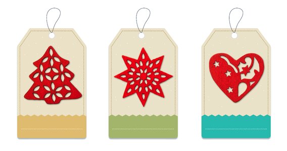 Coupon poinsettia heart
