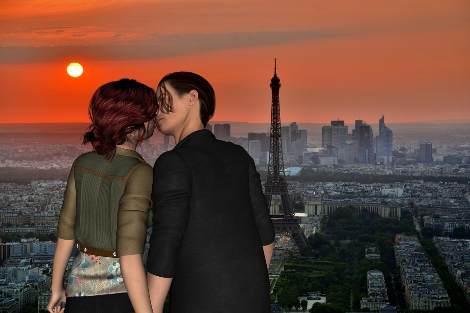 Lovers happy Free illustrations