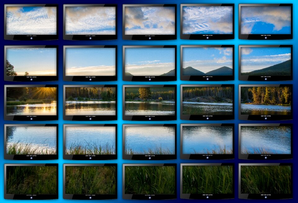 Video wall wall display