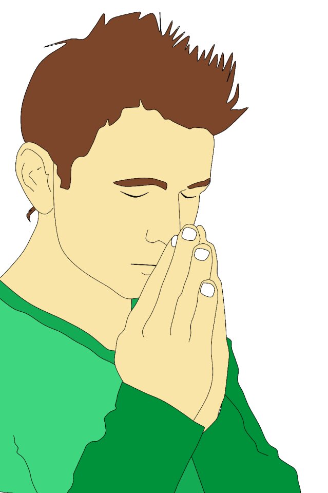Illustration religious boy