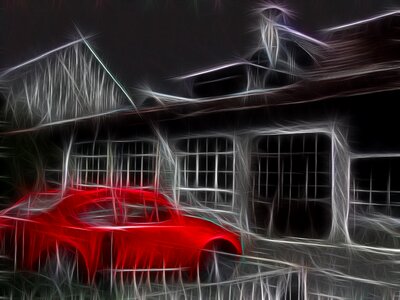 Auto background house