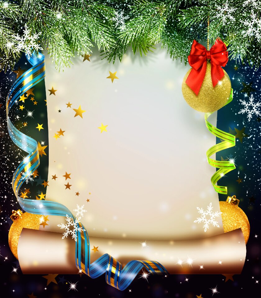 Background holiday tree