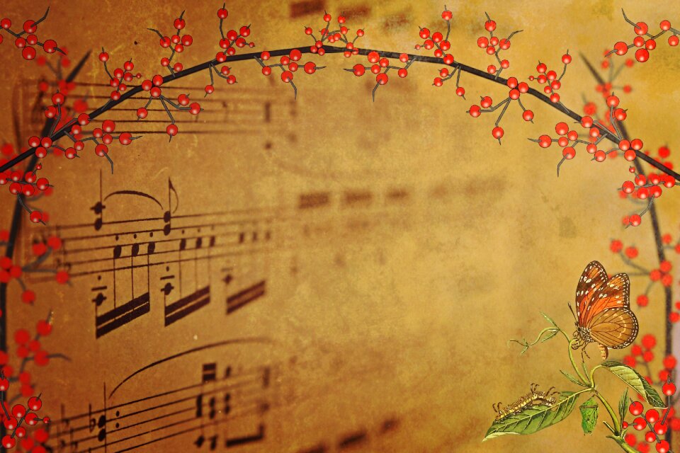 Notenblatt sheet music background