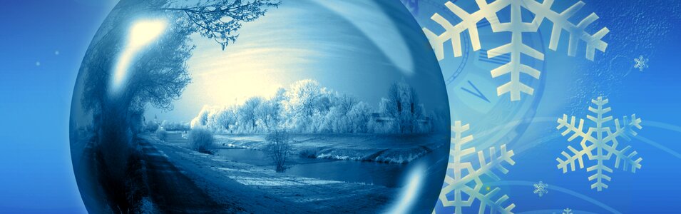 Landscape winter snow