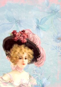 Flower lady hat