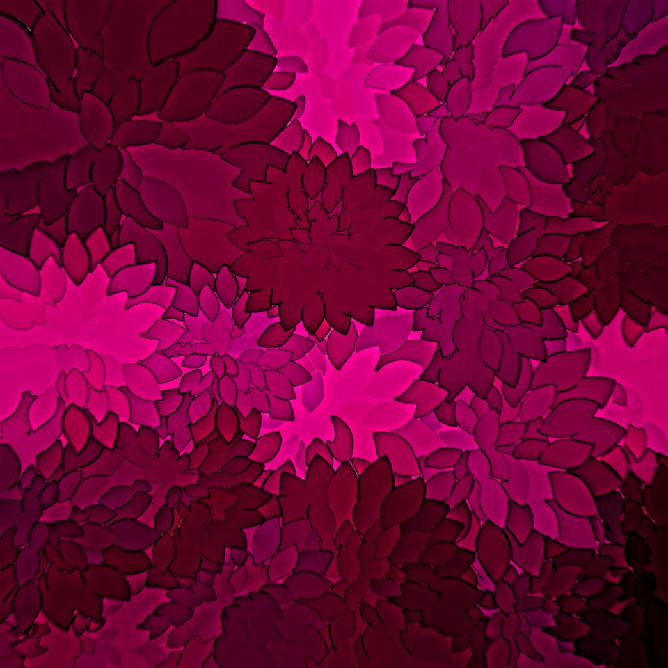 Floral purple magenta