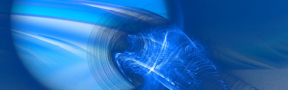 Wave line blue