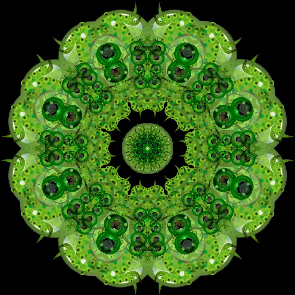 Cylinder green Free illustrations