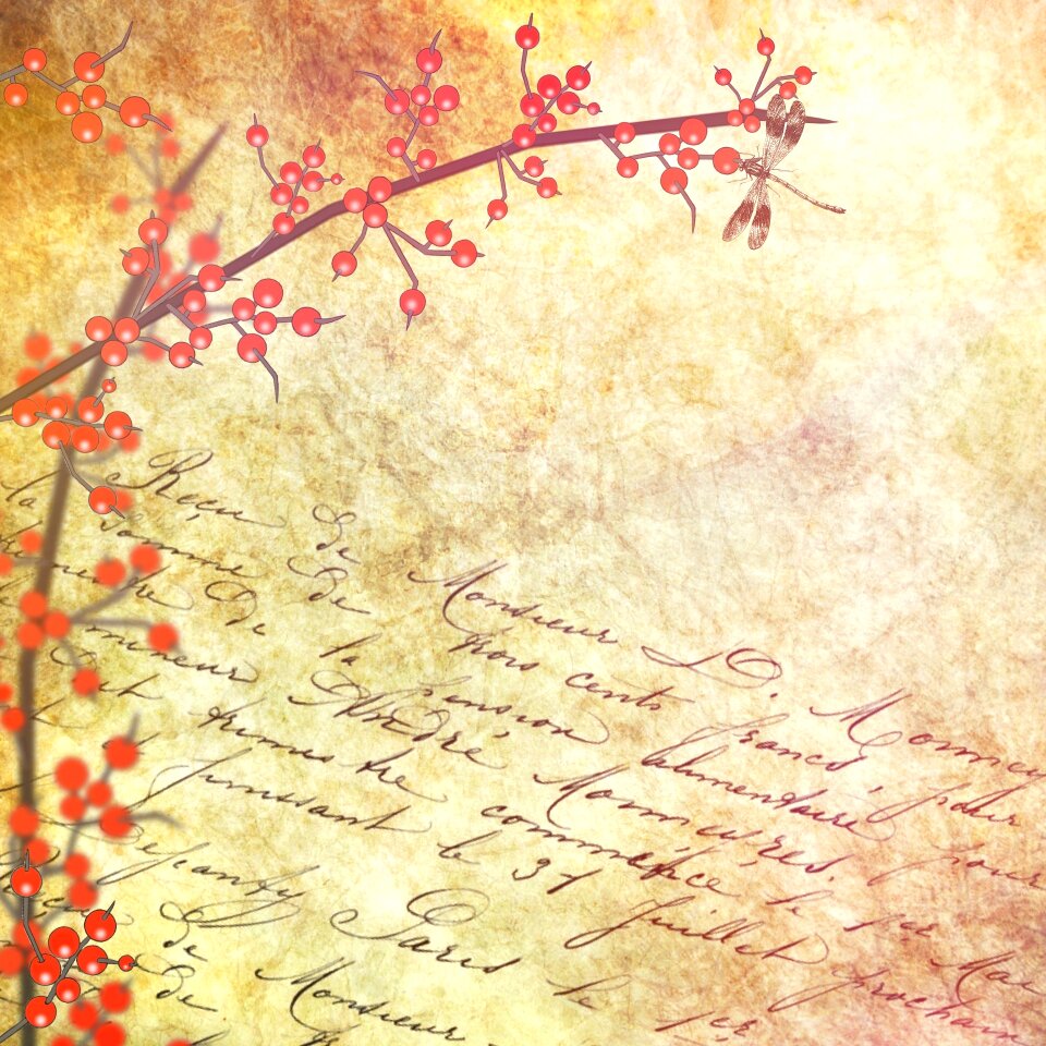 Background letters handwriting