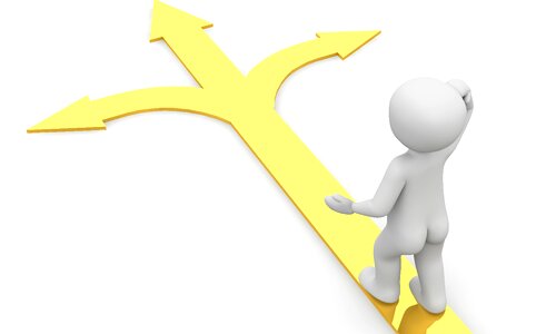 Fork in the road decision Free illustrations
