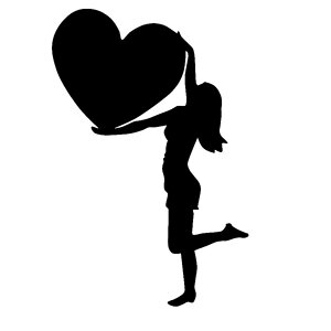 Silhouette love Free illustrations