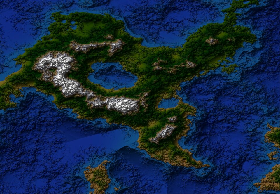 Digital blue map Free illustrations