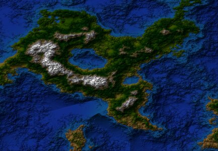 Digital blue map Free illustrations