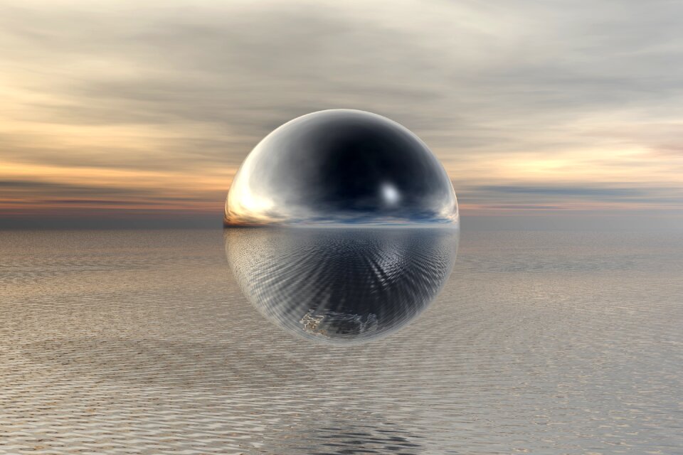 Sky water horizon