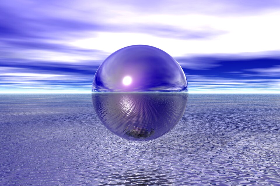 Sky water horizon