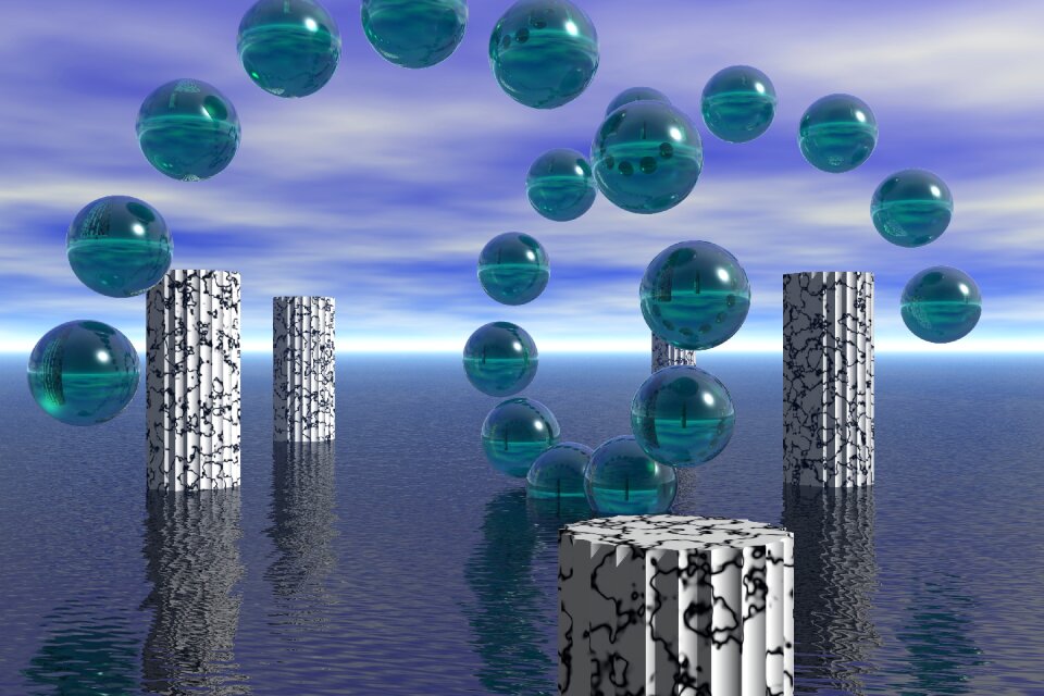 3d design abstract shapes