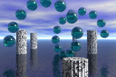 3d design abstract shapes