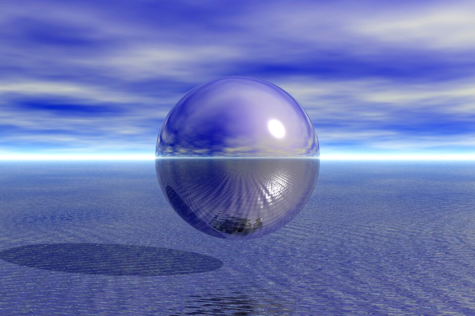 Sky water horizon