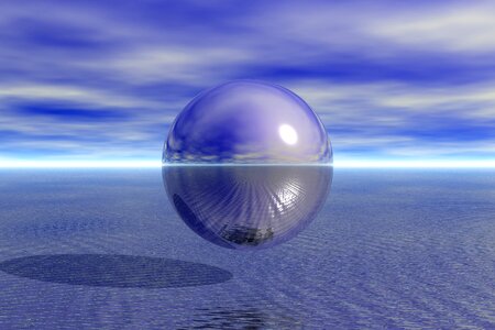 Sky water horizon