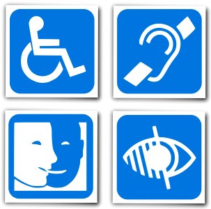 Signage visually impaired Free illustrations