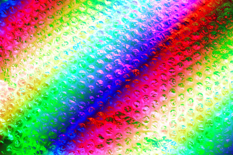Wrap bubble pattern