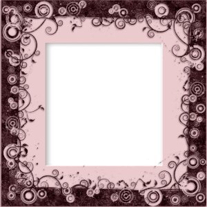 Romantic pink frames vector
