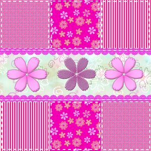 Colored flower badges