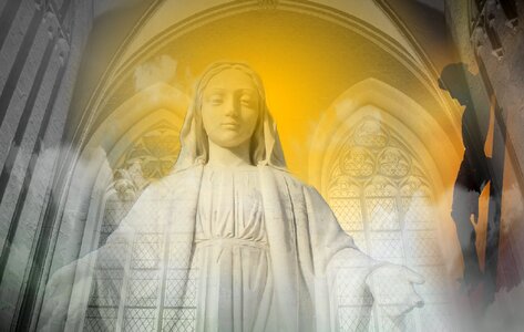 Figure holy maria christianity