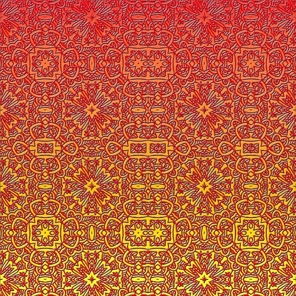 Decorative background structure