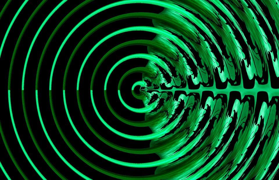 Modern spiral pattern