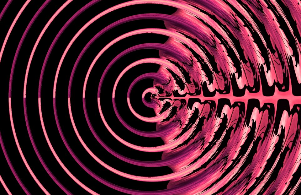 Modern spiral pattern