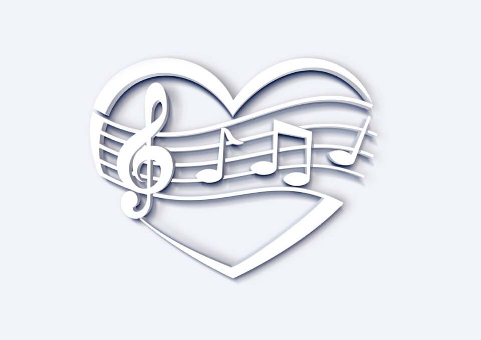 Clef valentine's day greeting card