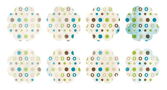 Collage modern green