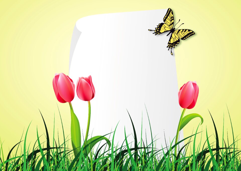 Grass meadow paper