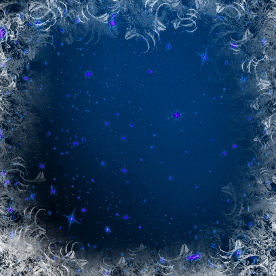 Star decoration snow
