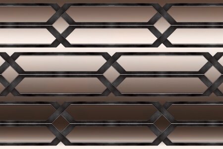 Metallic picture frame repeatable