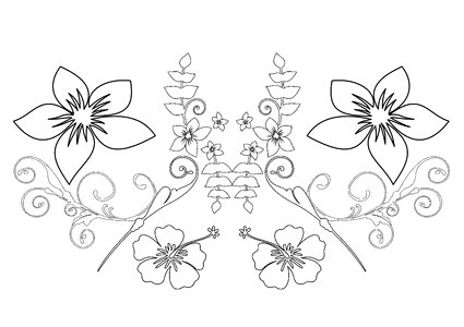 Kringel flowers pattern