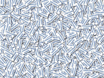 Celebrate happy birthday card blue happy