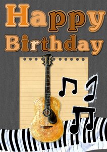 Greeting guitar music