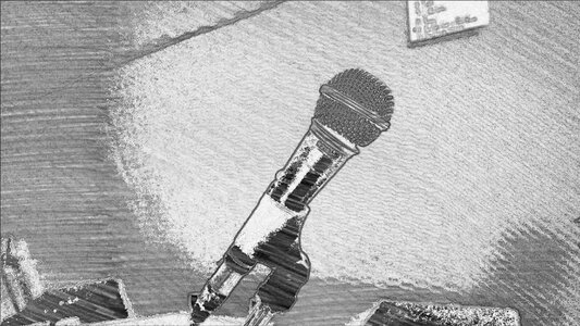 Rock gray microphone Free illustrations