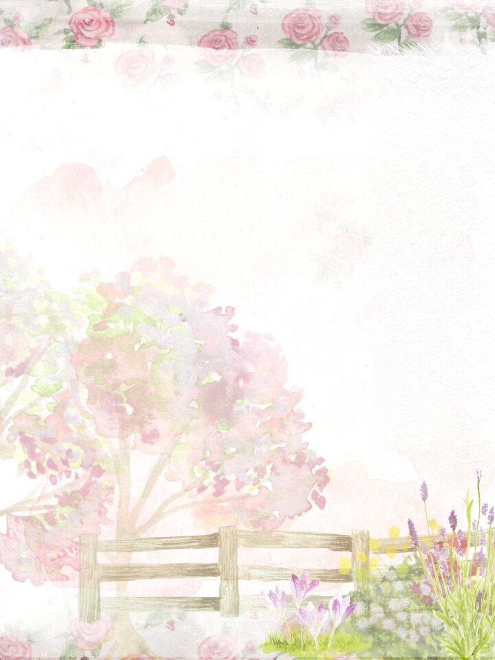 Background fence shrubs