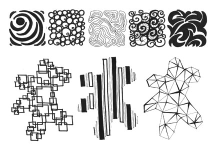 Texture decorative stylized