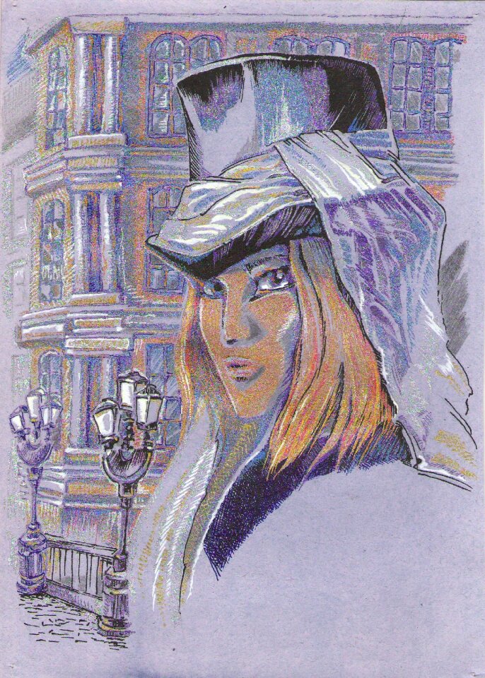 Portrait girl hat